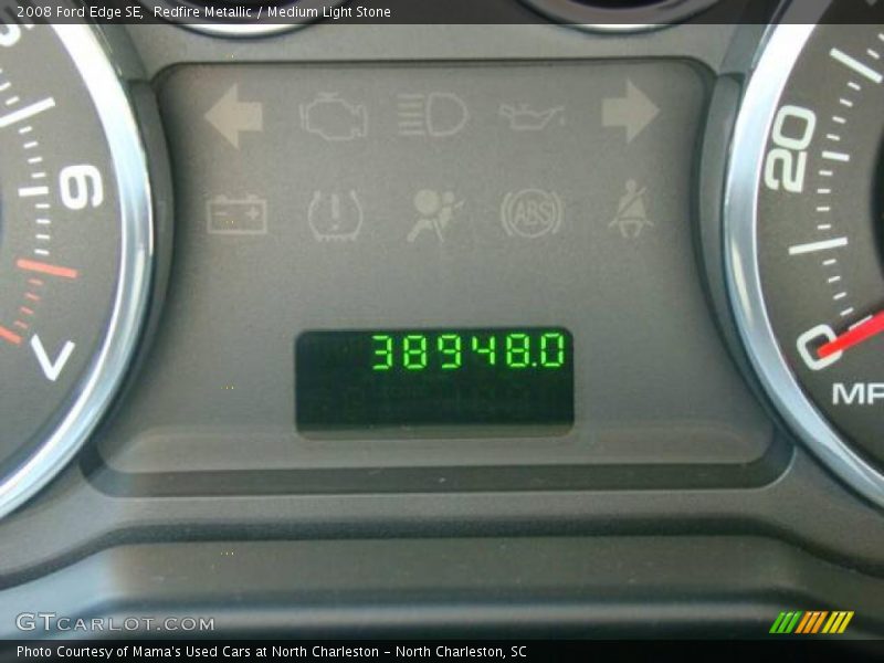 Redfire Metallic / Medium Light Stone 2008 Ford Edge SE