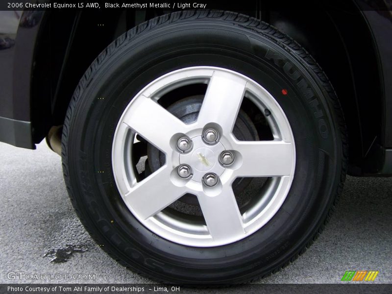 Black Amethyst Metallic / Light Gray 2006 Chevrolet Equinox LS AWD