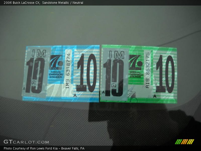 Sandstone Metallic / Neutral 2006 Buick LaCrosse CX