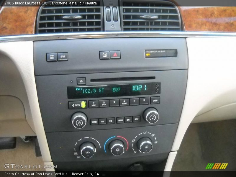 Sandstone Metallic / Neutral 2006 Buick LaCrosse CX