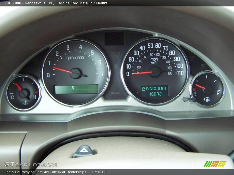 Cardinal Red Metallic / Neutral 2006 Buick Rendezvous CXL