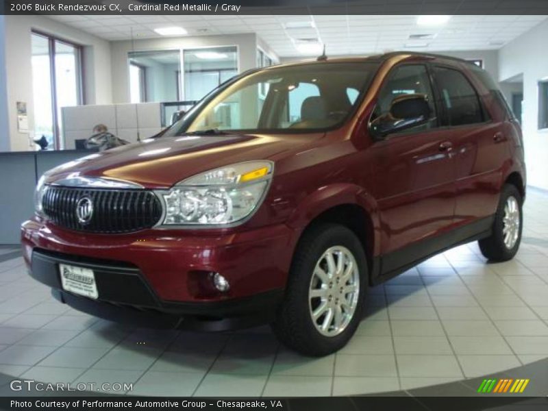 Cardinal Red Metallic / Gray 2006 Buick Rendezvous CX