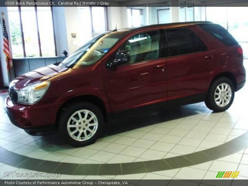 Cardinal Red Metallic / Gray 2006 Buick Rendezvous CX