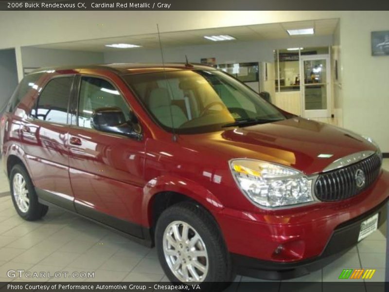 Cardinal Red Metallic / Gray 2006 Buick Rendezvous CX