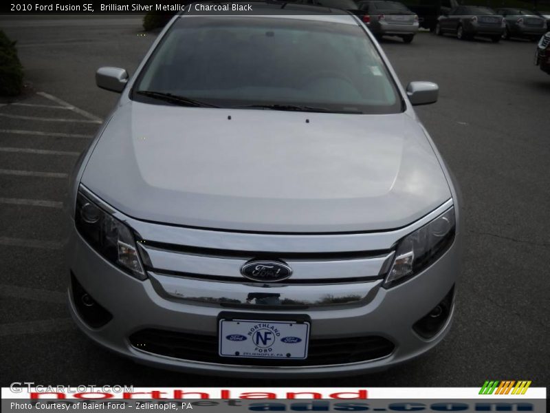 Brilliant Silver Metallic / Charcoal Black 2010 Ford Fusion SE
