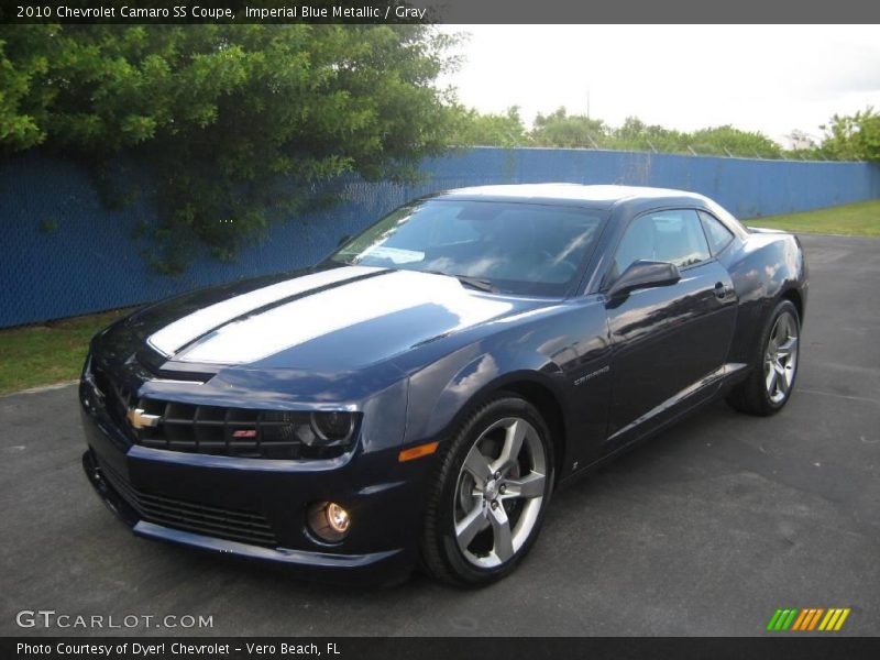 Imperial Blue Metallic / Gray 2010 Chevrolet Camaro SS Coupe