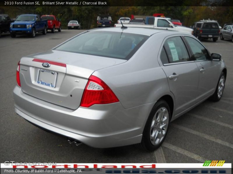 Brilliant Silver Metallic / Charcoal Black 2010 Ford Fusion SE