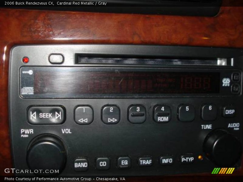 Cardinal Red Metallic / Gray 2006 Buick Rendezvous CX