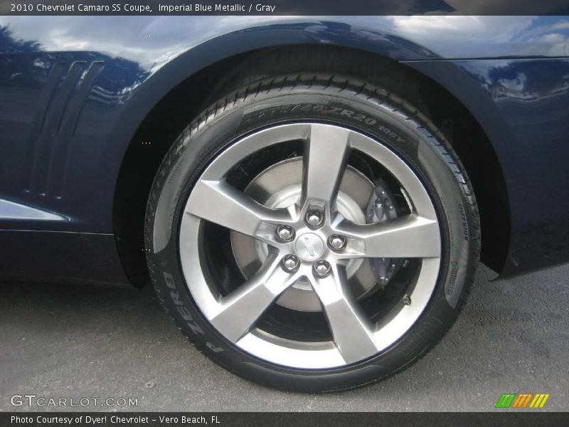 Imperial Blue Metallic / Gray 2010 Chevrolet Camaro SS Coupe