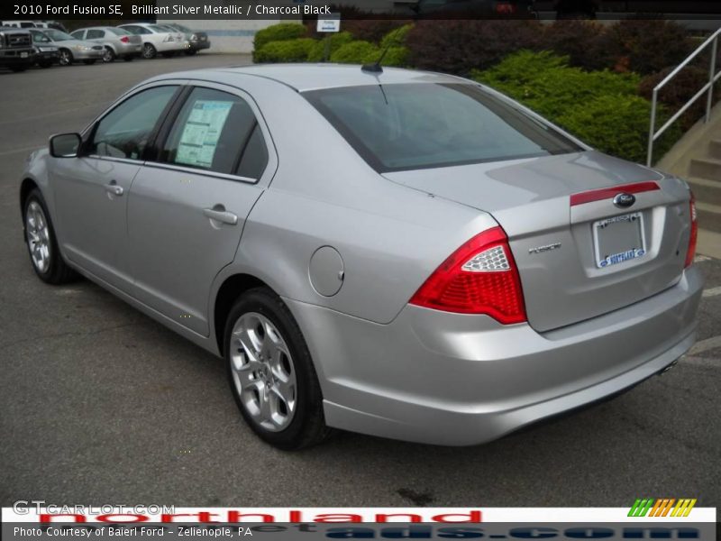 Brilliant Silver Metallic / Charcoal Black 2010 Ford Fusion SE