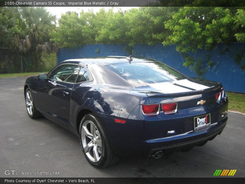 Imperial Blue Metallic / Gray 2010 Chevrolet Camaro SS Coupe