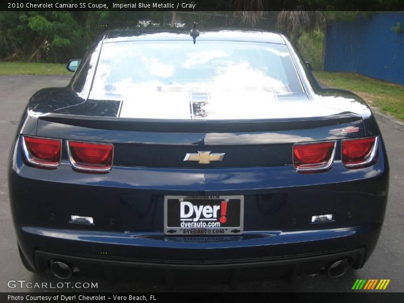 Imperial Blue Metallic / Gray 2010 Chevrolet Camaro SS Coupe