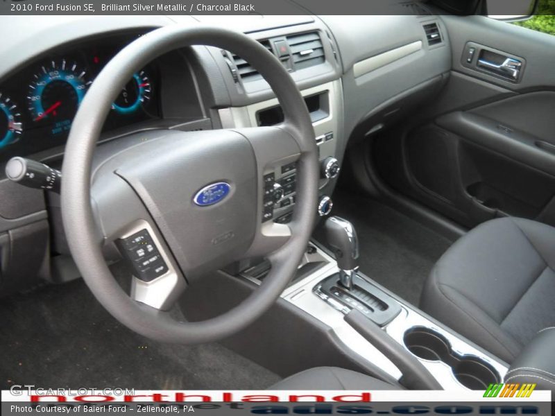 Brilliant Silver Metallic / Charcoal Black 2010 Ford Fusion SE