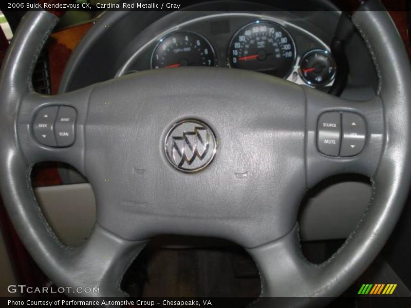 Cardinal Red Metallic / Gray 2006 Buick Rendezvous CX