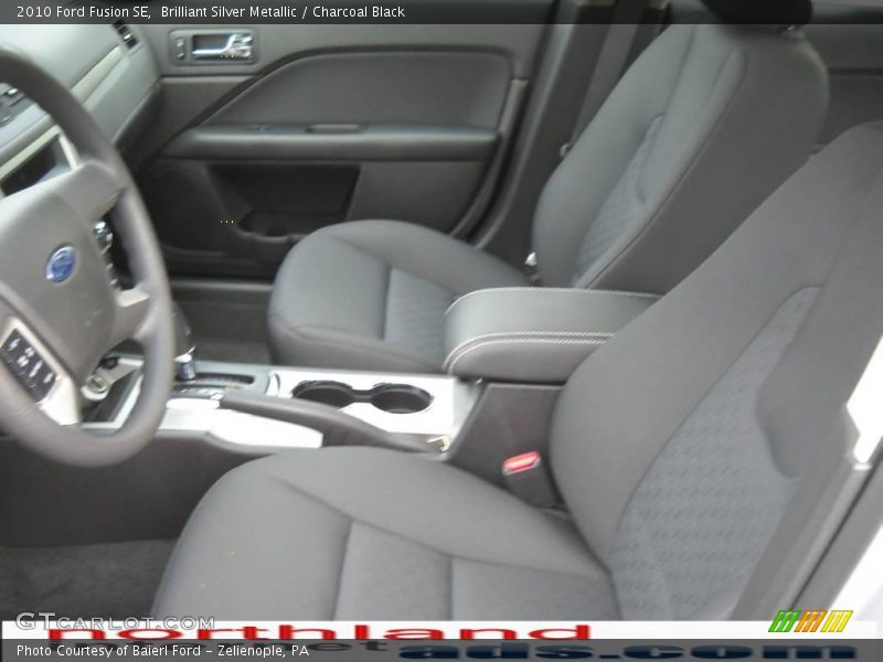 Brilliant Silver Metallic / Charcoal Black 2010 Ford Fusion SE
