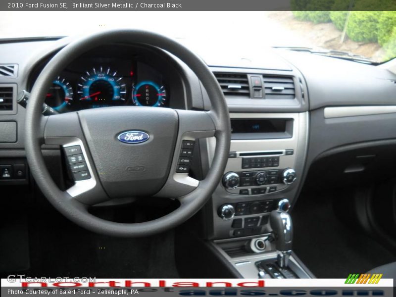 Brilliant Silver Metallic / Charcoal Black 2010 Ford Fusion SE