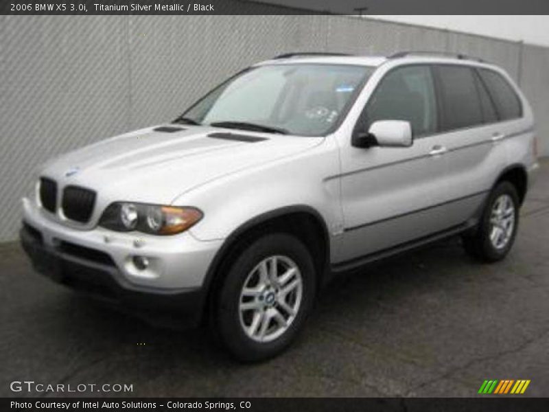 Titanium Silver Metallic / Black 2006 BMW X5 3.0i
