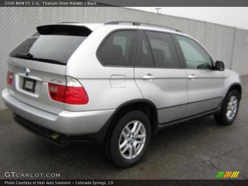 Titanium Silver Metallic / Black 2006 BMW X5 3.0i