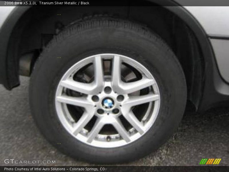 Titanium Silver Metallic / Black 2006 BMW X5 3.0i