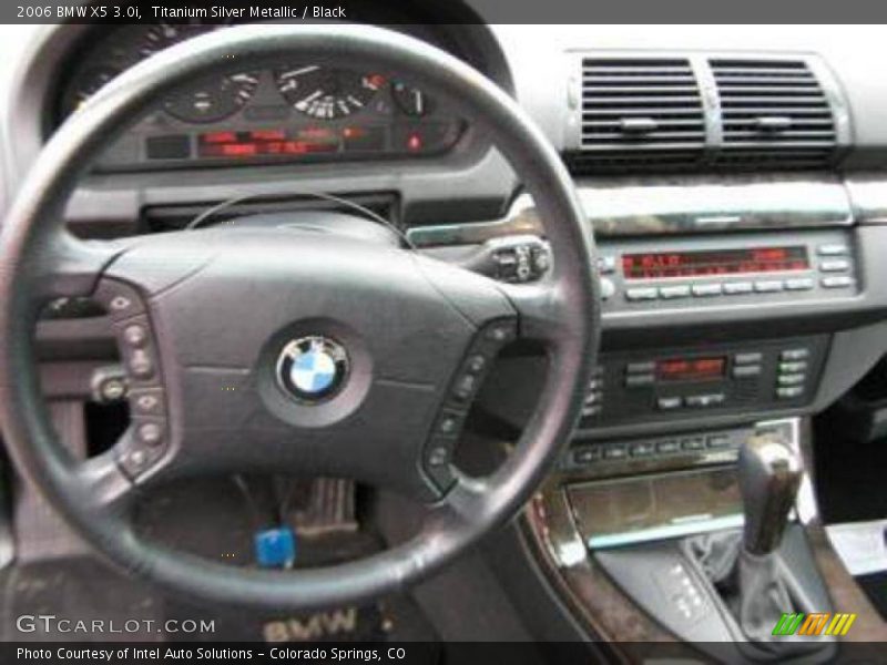 Titanium Silver Metallic / Black 2006 BMW X5 3.0i