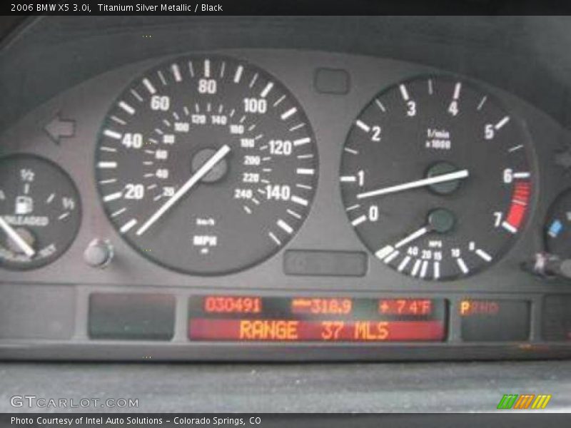 Titanium Silver Metallic / Black 2006 BMW X5 3.0i