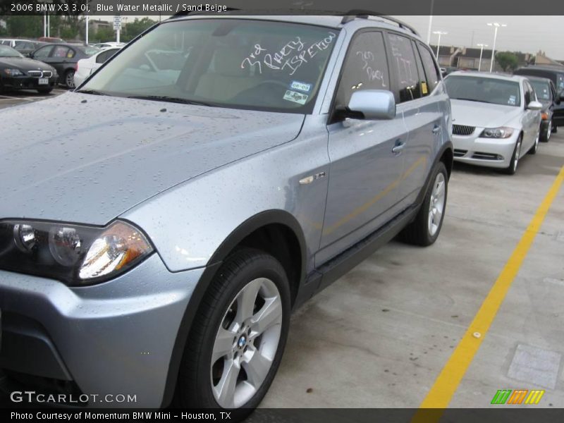 Blue Water Metallic / Sand Beige 2006 BMW X3 3.0i
