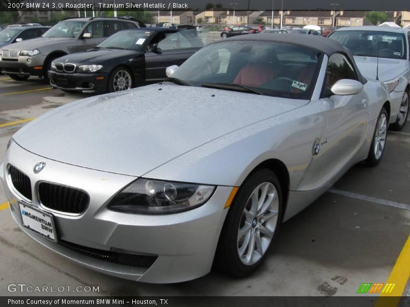 Titanium Silver Metallic / Black 2007 BMW Z4 3.0i Roadster