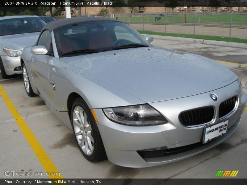 Titanium Silver Metallic / Black 2007 BMW Z4 3.0i Roadster