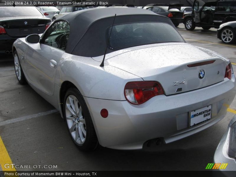 Titanium Silver Metallic / Black 2007 BMW Z4 3.0i Roadster