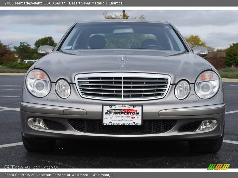 Desert Silver Metallic / Charcoal 2003 Mercedes-Benz E 500 Sedan