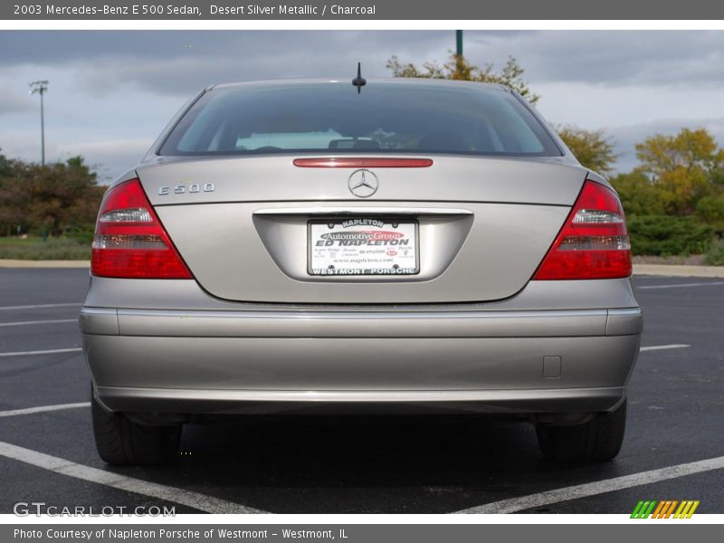 Desert Silver Metallic / Charcoal 2003 Mercedes-Benz E 500 Sedan