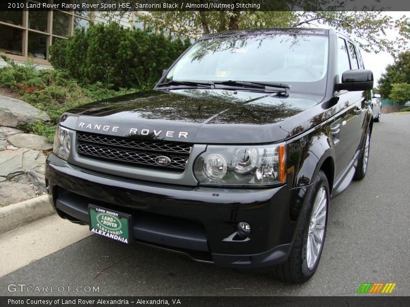 Santorini Black / Almond/Nutmeg Stitching 2010 Land Rover Range Rover Sport HSE