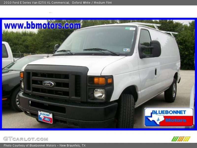 Oxford White / Medium Flint 2010 Ford E Series Van E250 XL Commericial