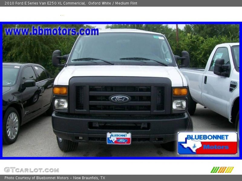 Oxford White / Medium Flint 2010 Ford E Series Van E250 XL Commericial