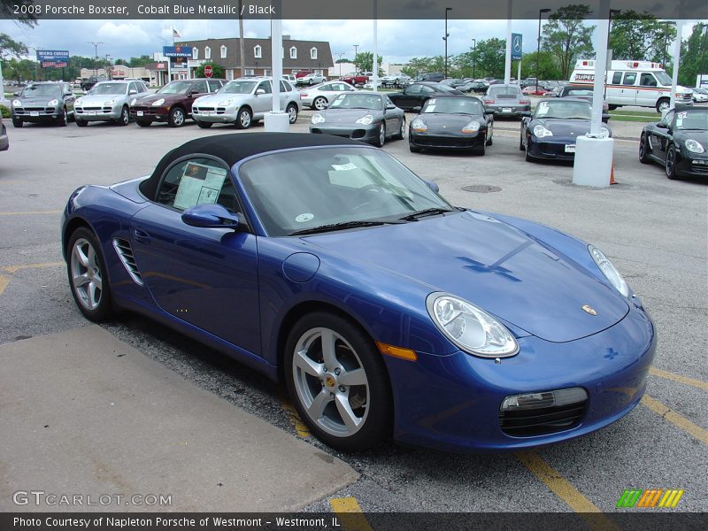 Cobalt Blue Metallic / Black 2008 Porsche Boxster