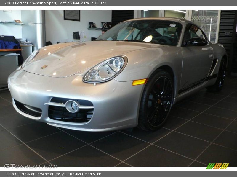 Arctic Silver Metallic / Black 2008 Porsche Cayman S Sport