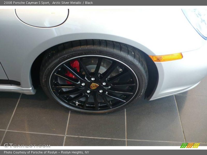 Arctic Silver Metallic / Black 2008 Porsche Cayman S Sport