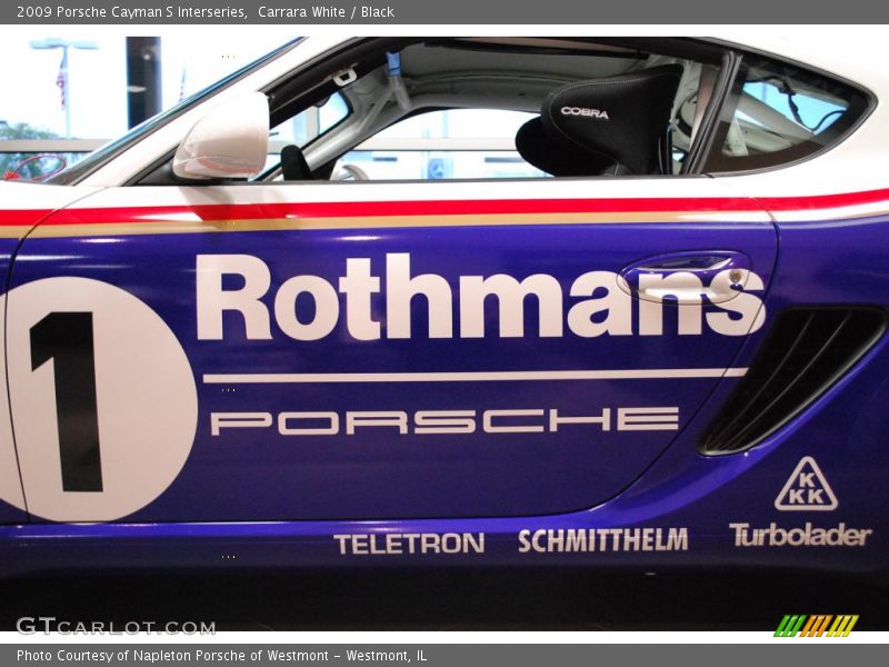 Carrara White / Black 2009 Porsche Cayman S Interseries