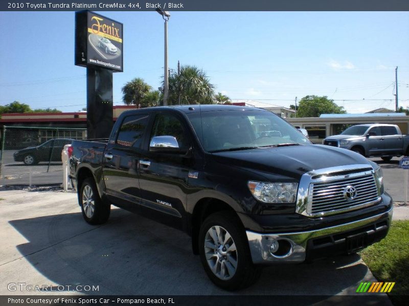 Black / Black 2010 Toyota Tundra Platinum CrewMax 4x4