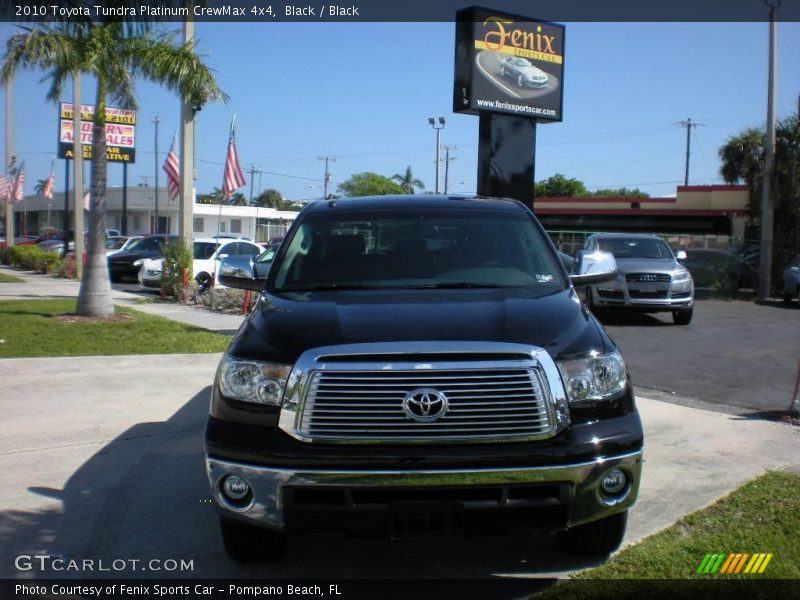 Black / Black 2010 Toyota Tundra Platinum CrewMax 4x4