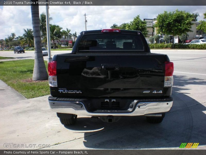 Black / Black 2010 Toyota Tundra Platinum CrewMax 4x4