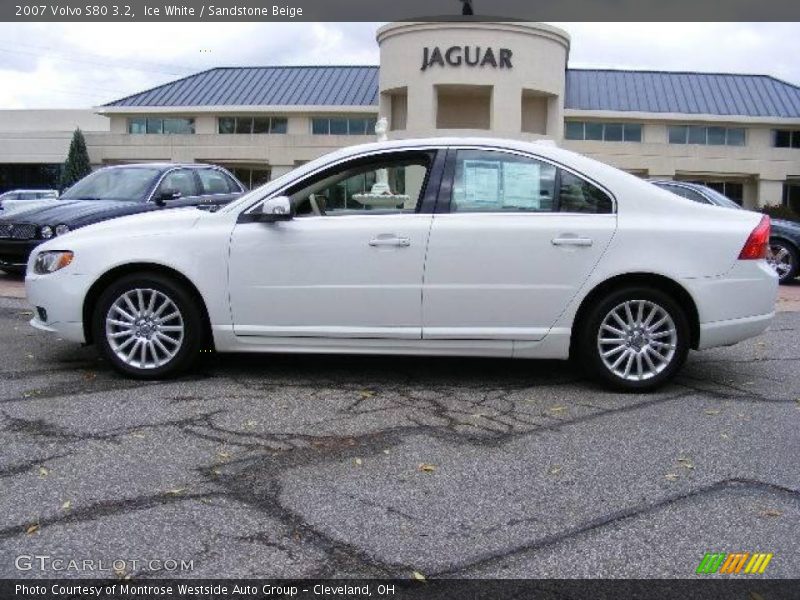 Ice White / Sandstone Beige 2007 Volvo S80 3.2