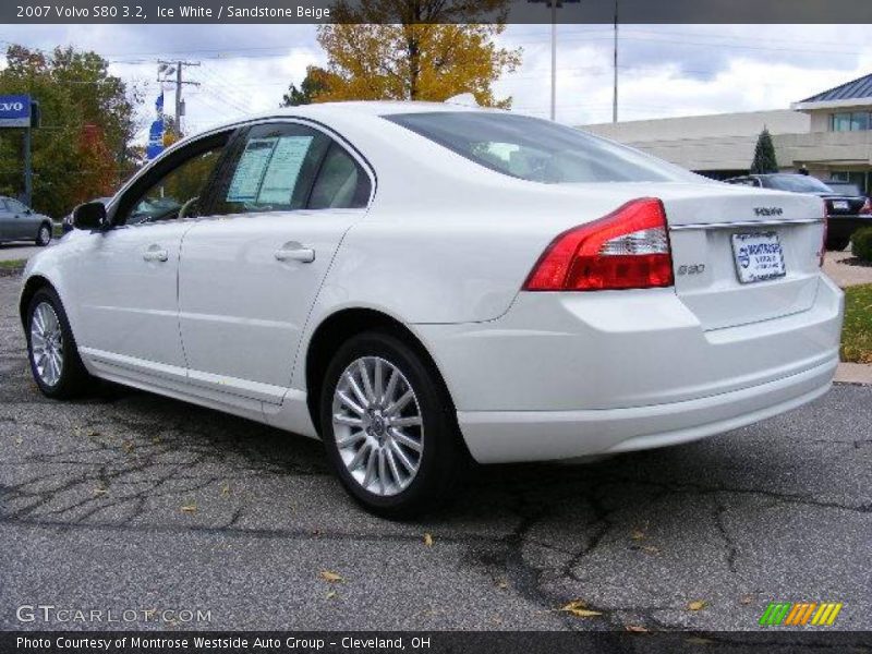 Ice White / Sandstone Beige 2007 Volvo S80 3.2