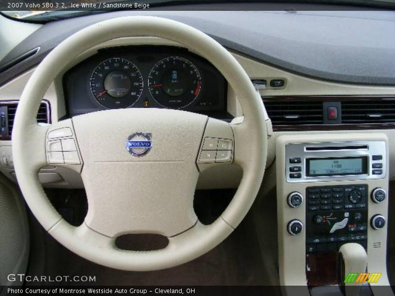 Ice White / Sandstone Beige 2007 Volvo S80 3.2
