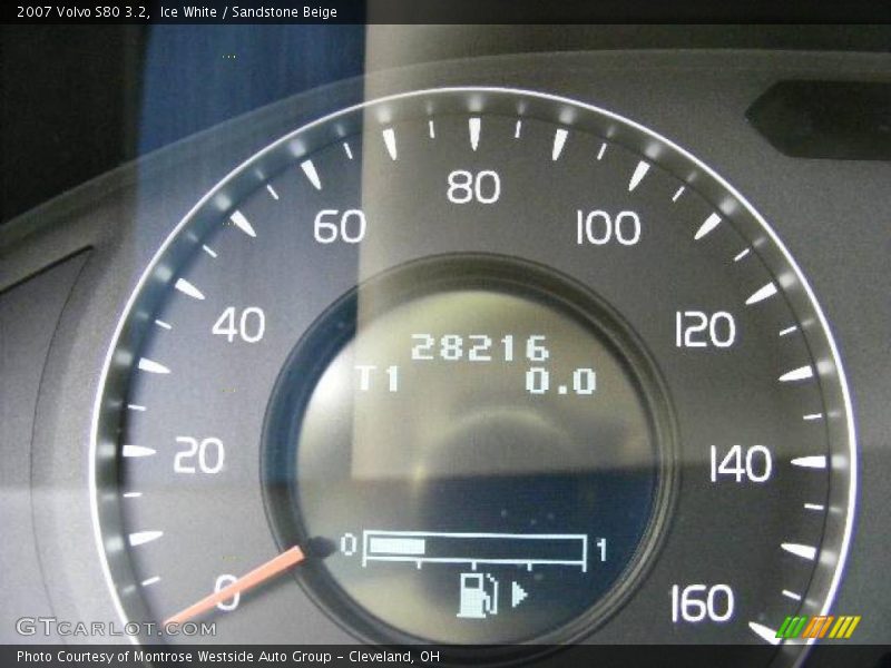 Ice White / Sandstone Beige 2007 Volvo S80 3.2