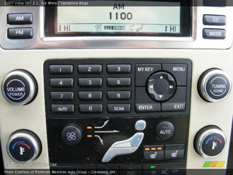 Ice White / Sandstone Beige 2007 Volvo S80 3.2