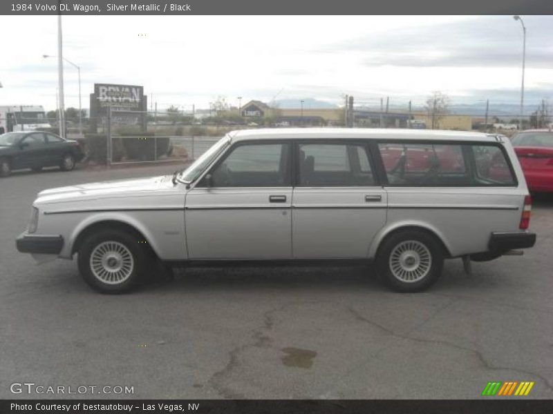 Silver Metallic / Black 1984 Volvo DL Wagon