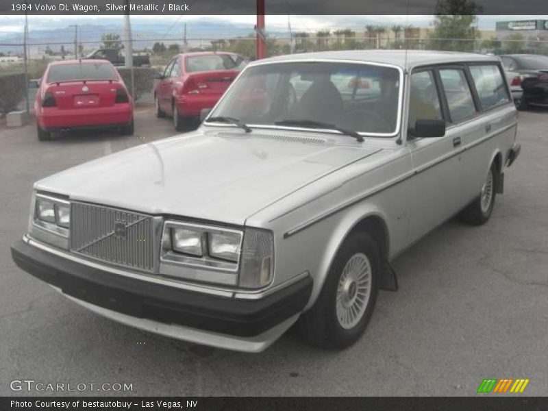 Silver Metallic / Black 1984 Volvo DL Wagon