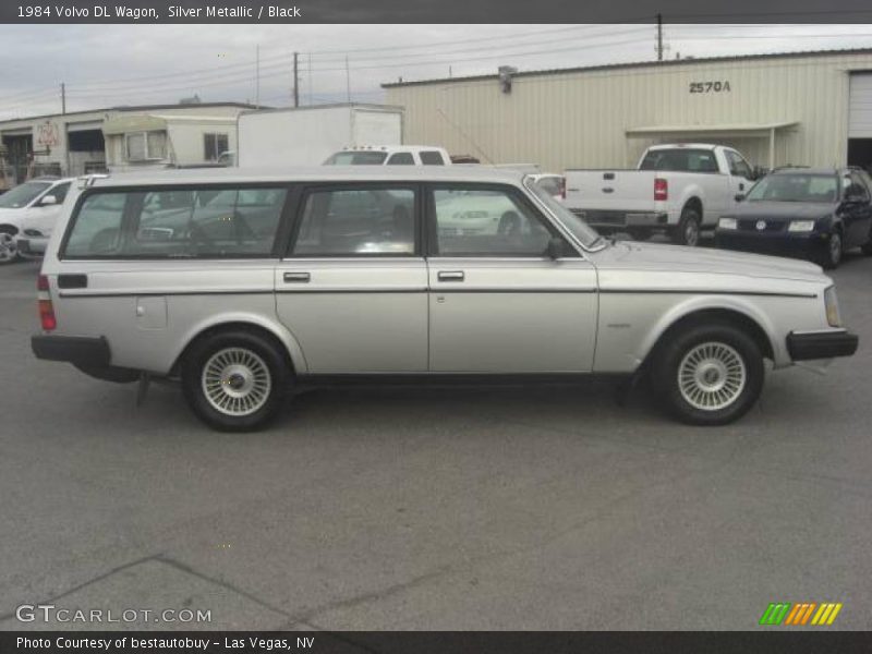 Silver Metallic / Black 1984 Volvo DL Wagon