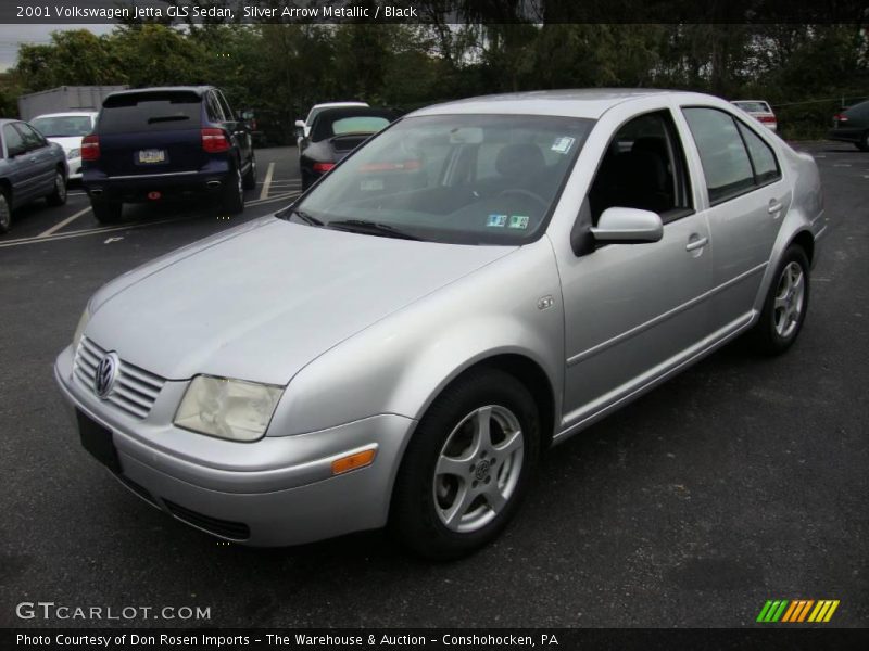 Silver Arrow Metallic / Black 2001 Volkswagen Jetta GLS Sedan